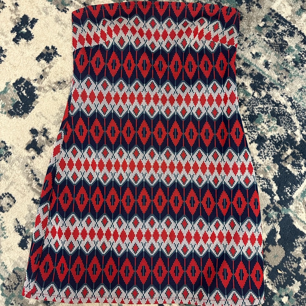 Mini dress made from vintage fabrics from the 70s!